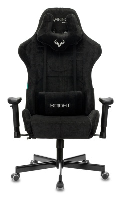Кресло игровое Бюрократ VIKING KNIGHT Fabric черный Light-20 с подголов. крестовина металл