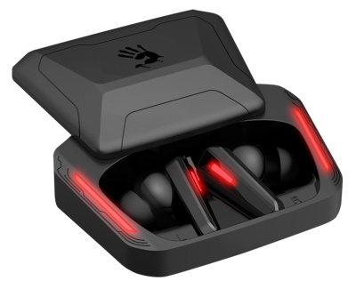 Наушники с микрофоном A4Tech Bloody M70 черный/красный вкладыши BT в ушной раковине (M70 BLACK+ RED)