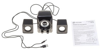 Колонки Оклик OK-420 2.1 черный 11Вт