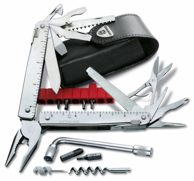 Мультитул Victorinox SwissTool X Plus (3.0338.L) 115мм 39функций серебристый карт.коробка