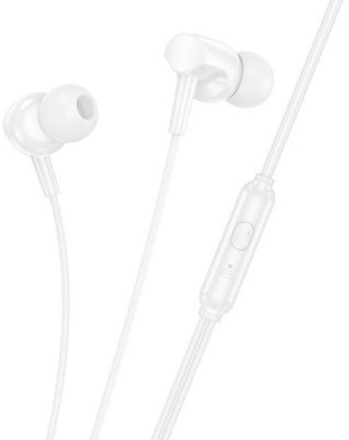 Гарнитура вкладыши Hoco M112 1.2м белый проводные в ушной раковине