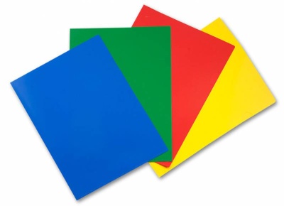 Папка-уголок Бюрократ -E310N/1BLU непрозрачный A4 пластик 0.18мм синий