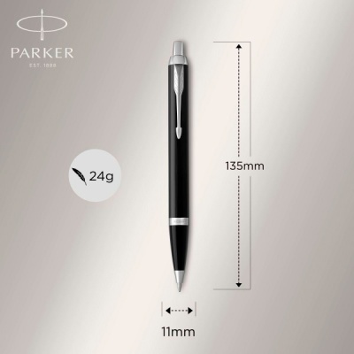 Ручка шариков. Parker IM Core K321 (CW1931665) Black CT M син. черн. подар.кор.