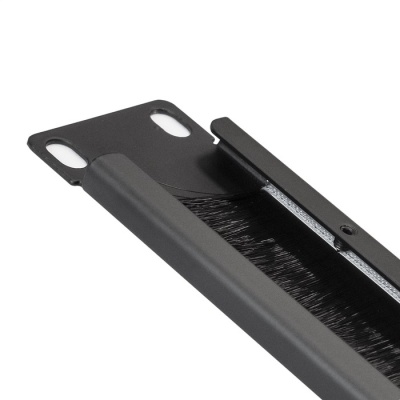 Exegate EX292874RUS Кабельный органайзер c щеточным вводом ExeGate BP19-1UM (19" 1U, металлический, цвет черный, RTL)