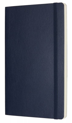 Блокнот Moleskine CLASSIC SOFT QP618B20 Large 130х210мм 192стр. нелинованный мягкая обложка синий сапфир