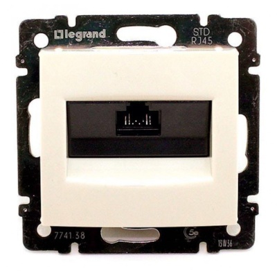 Розетка комп. Legrand Valena 774138 скрыт. слоновая кость