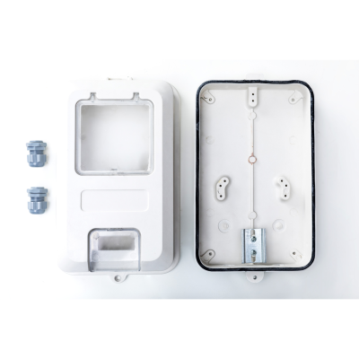 Стеклопластиковый шкаф навесной с монтажной панелью, 180х280х100мм, IP54