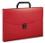 Портфель Бюрократ -BPP01RED 1 отдел. A4 пластик 0.7мм красный