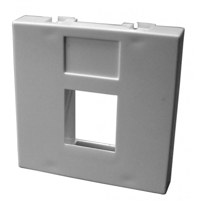Вставка 45x45мм без шторок для Кейстоуна (LAN-SIP-23R-WH)
