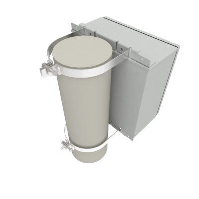 Настенный термошкаф 400x400x250 мм, IP54, с ИБП