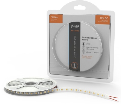 Лента светодиод. Gauss Basic 3м (BT050)