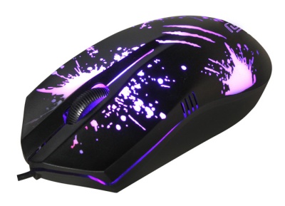 Мышь Оклик 399M STIGMA черный оптическая (1000dpi) USB (3but)