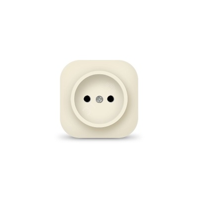 Розетка одноместная серия IONICH, б/з, о/у, 16А, 220В, слоновая кость (ivory)