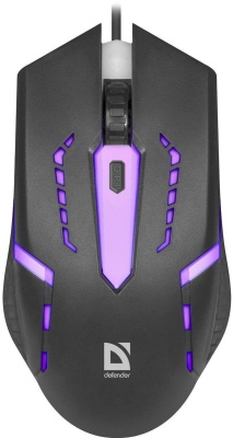 Мышь Defender Flash MB-600L черный оптическая (1200dpi) USB (3but)