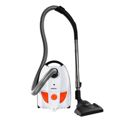 Пылесос Centek CT-2503 белый/оранжевый, 400/2000 Вт, уборка сухая, пылесборник мешок 2.5 л