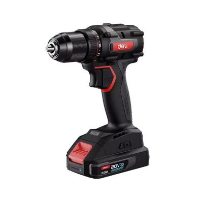 Дрель-шуруповерт аккумуляторная ударная Deli DE-CZ20-2A4 (1 АКБ*4Ач+ЗУ, 20В, 10мм, 50Нм, сумка)