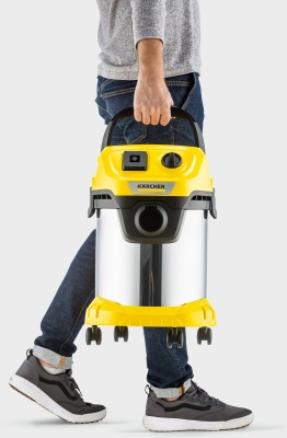 Строительный пылесос Karcher WD 3 P S V-17/4/20 1000Вт (уборка: сухая/сбор воды) желтый