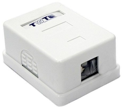 Коробка Lanmaster TWT-SA1-WH настенная 62x67x30мм крышка Keystone самоклеющееся основание ПВХ белый (упак.:1шт)