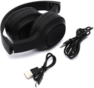 Гарнитура накладные Hoco Charm W46 1.2м черный беспроводные bluetooth оголовье