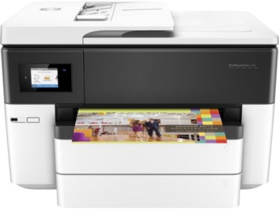 МФУ струйный HP Officejet Pro 7740 WF AiO (G5J38A) A3 Duplex Net WiFi USB RJ-45 белый/черный
