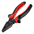 Плоскогубцы Black Nickel, 160 мм, комбинированные, двухкомпонентные рукоятки