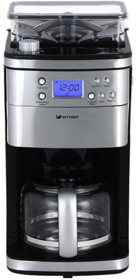Кофеварка капельная Kitfort КТ-705 1000Вт серебристый