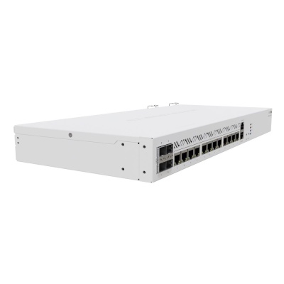 Маршрутизатор MikroTik Cloud Core Router 2116-12G-4S+ with Amazon Annapurna Labs Alpine v3 AL73400 CPU (16-cores, 2GHz per core), 16GB RAM, 4xSFP+ cage, 13xGbit LAN, M.2 PCIe slot, RouterOS L6, 1U rackmount case, D (CCR2116-12G-4S+)