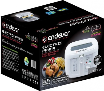 Фритюрница Endever Skyline FR-111 1800Вт белый
