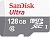 Флеш карта microSDXC 128Gb Class10 Sandisk SDSQUNR-128G-GN6MN Ultra Light w/o adapter