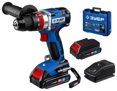 Дрель-шуруповерт Зубр DBS-201-22 аккум. патрон:быстрозажимной (кейс в комплекте)