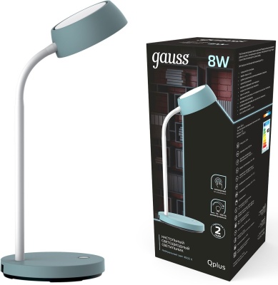 Светильник Gauss GT6023 настольный на подставке бирюзовый 8Вт