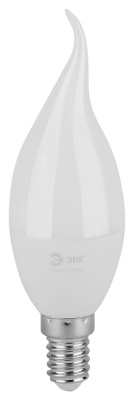 Лампа светодиодная LED 10 Вт 1000Лм 6500К свеча на ветру холодный E14 220-240В LED BXS-10W-865-E14 Green Line