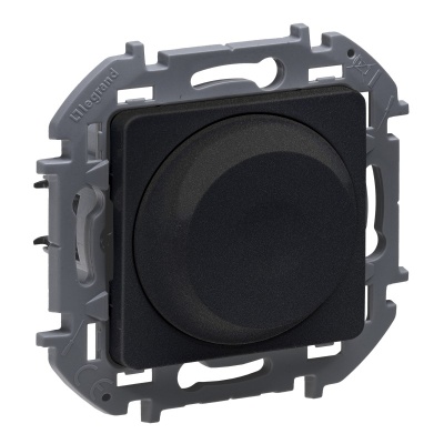 Legrand 673793 Светорегулятор поворотный без нейтрали 300Вт - INSPIRIA - антрацит