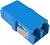 Адаптер LC/UPC-Duplex TOP, Senior/Senior, SC-footprint, OS2, синий