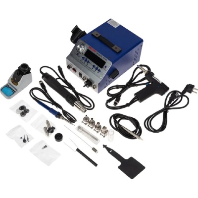 Rexant (12-0736) Паяльная станция (паяльник + фен + демонт. паяльник), модель R048K, цифровая, 200-480°C, LED дисплей