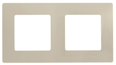 ETIKA Рамка 2 поста, сл. кость Legrand 672512