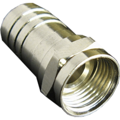 Разъем для коаксиального кабеля RG6 (Crimp) (100шт)