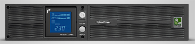 ИБП CyberPower PR1000ELCDRT2UA, Rackmount, Line-Interactive, 1000VA/900W, 8 IEC-320 С13 розеток, USB&Serial, RJ11/RJ45, SNMPslot, LCD дисплей, Black, 0.6х0.5х0.3м., 30.2кг. CyberPower PR1000ELCDRT2UA