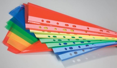 Папка-вкладыш Бюрократ Премиум -013RED красный глянцевые А4+ 30мкм (упак.:50шт)