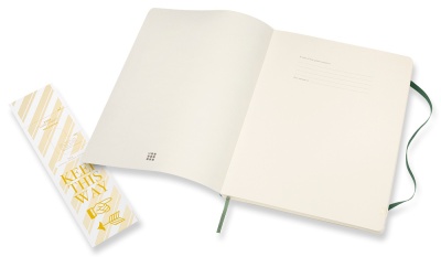 Блокнот Moleskine CLASSIC SOFT QP623K15 XLarge 190х250мм 192стр. нелинованный мягкая обложка зеленый