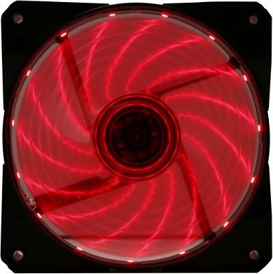 Вентилятор Digma DFAN-LED-RED 3-pin 4-pin(Molex)24dB 160gr LED Ret
