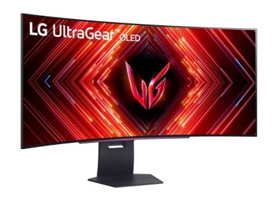 МОНИТОР 45" LG 45GS95QE-B Dark-Grey (OLED, изогнутый, 3440×1440, 240Hz, 0.03 ms, 178°/178°, 1300 cd/m, 1.5M:1, +2хHDMI)