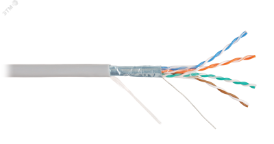 Витая пара СORDLINE F/UTP 5e Сu 4х2х0.48 PVC IN MID серый 305м