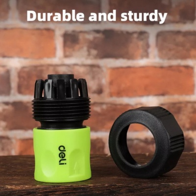 Соединитель быстросъемный для поливочных шлангов 3/4" Deli DL8795  ударопрочный пластик