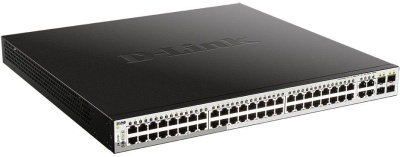 Коммутатор D-Link DGS-1210-52MP/F1A 48G 48PoE 370W настраиваемый