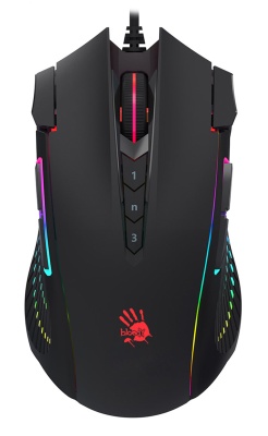 Мышь A4Tech Bloody J90s черный оптическая (8000dpi) USB (12but)