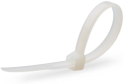 Нейлоновые стяжки FORTISFLEX КСС 5х400 мм белый 100 штук 49787