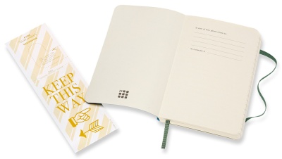 Блокнот Moleskine CLASSIC SOFT QP611K15 Pocket 90x140мм 192стр. линейка мягкая обложка зеленый