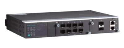 Шасси коммутатора 2 уровня, до 10 портов, IEC-61850-3, питание 220 В (пост/перем.), 2 слота для модулей PM-7200. Вертикальная ориентация.