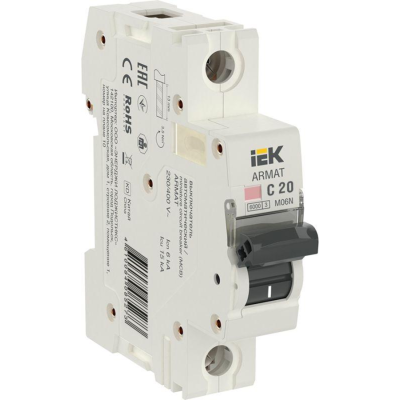 IEK AR-M06N-1-C020 ARMAT Авт. выкл. M06N 1P C 20А